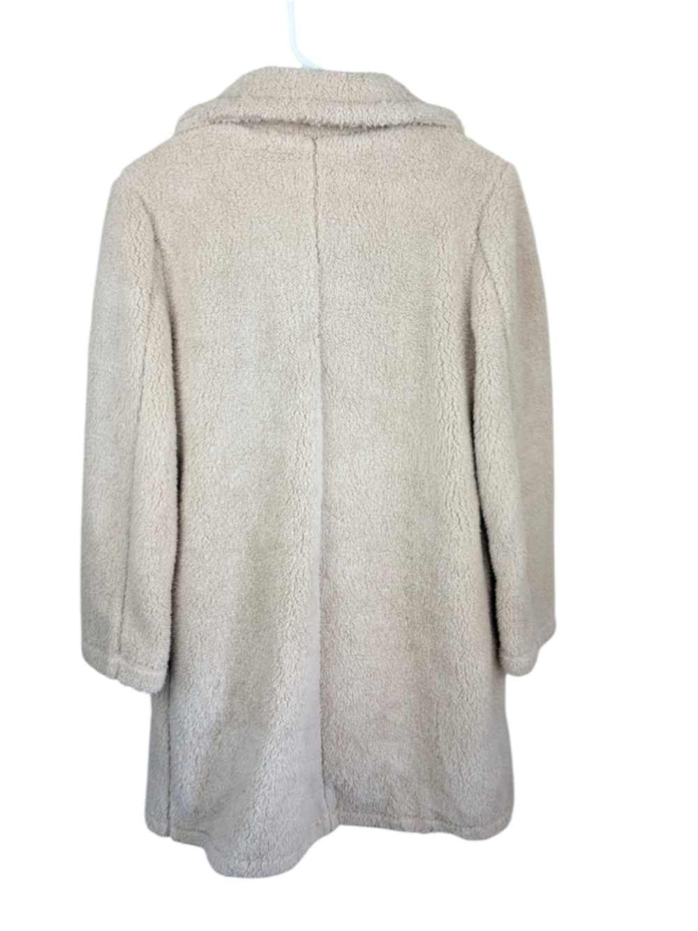Z Supply Teddy Coat Jacket Women’s XS Beige Soft Plush Cozy Sherpa Button Front - Picture 3 of 10